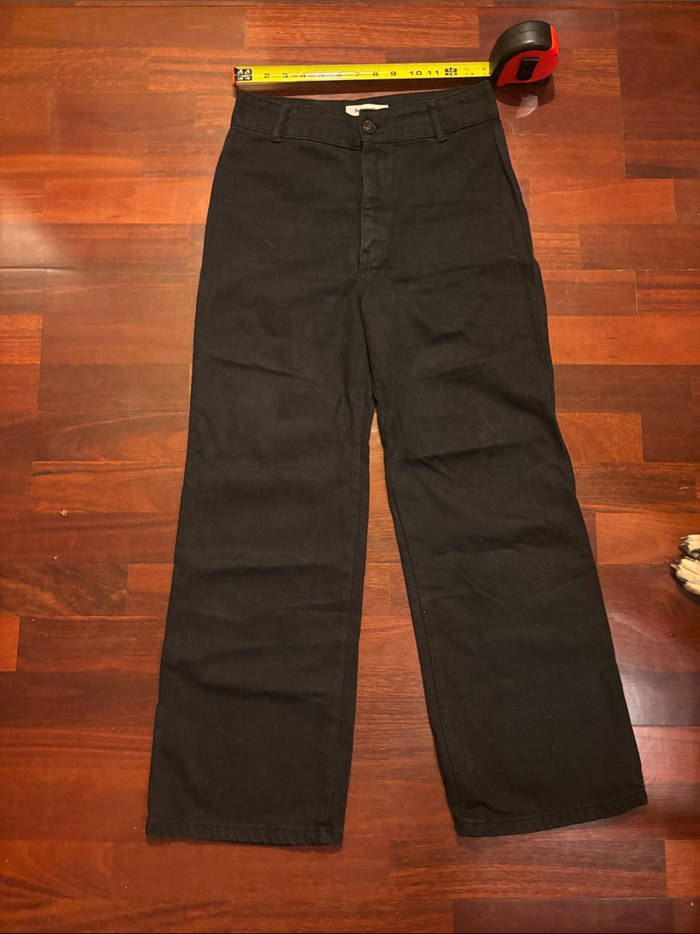 Reformation women’s size 27 Black Straight-Leg Pants